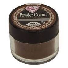 Picture of CHOCOLATE BROWN COLOUR POWDER 2G  dust food colour